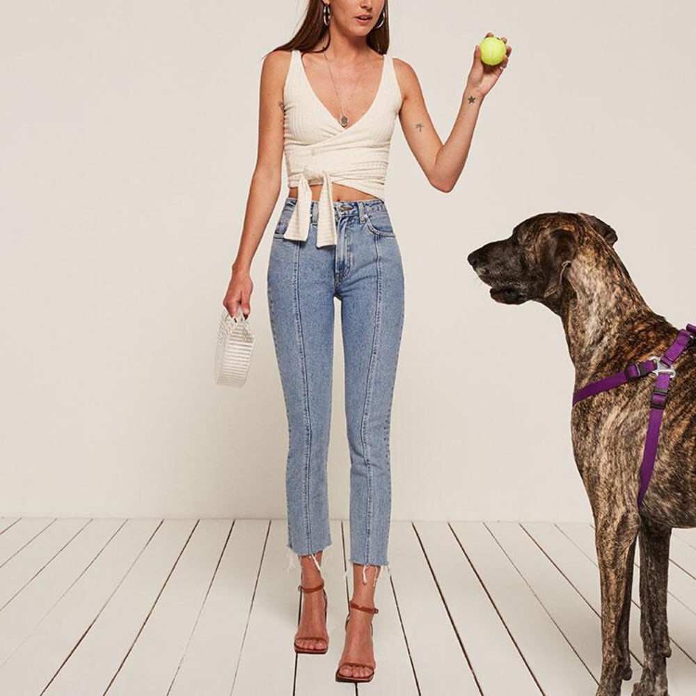 Reformation Seamed Jeans